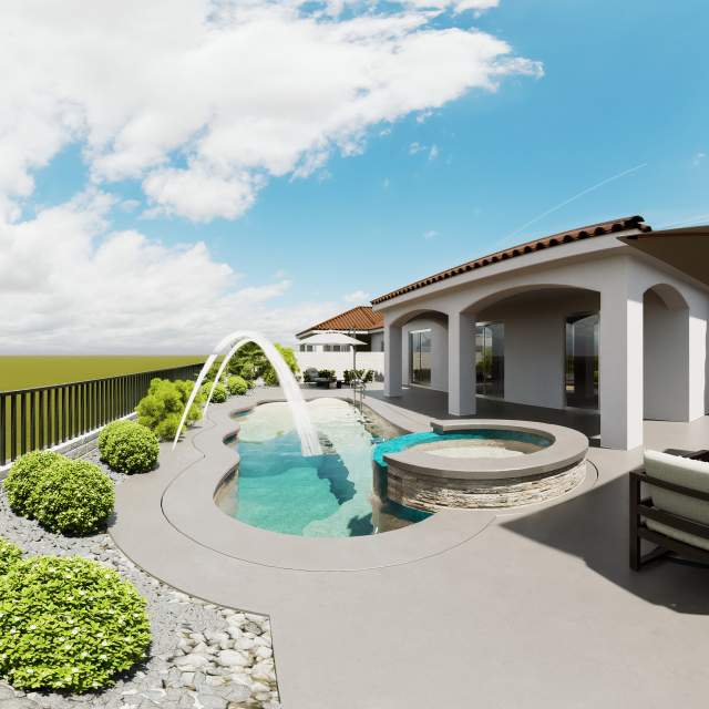 80510 CAMINO SANTA ELISE - Custom pool and spa installation