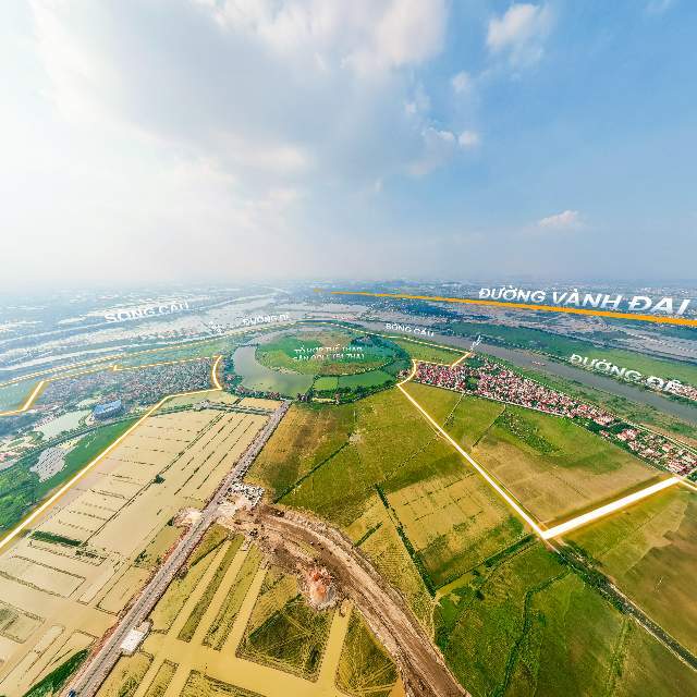 Ảnh flycam nhìn từ trên cao Vinhomes King Park